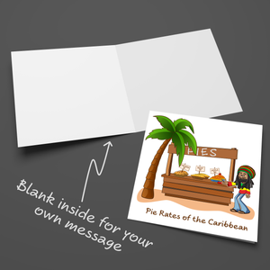 Funny Birthday Card Pirates of Caribbean Joke Him Her Humorous Cute Cartoon Male Female Him Her