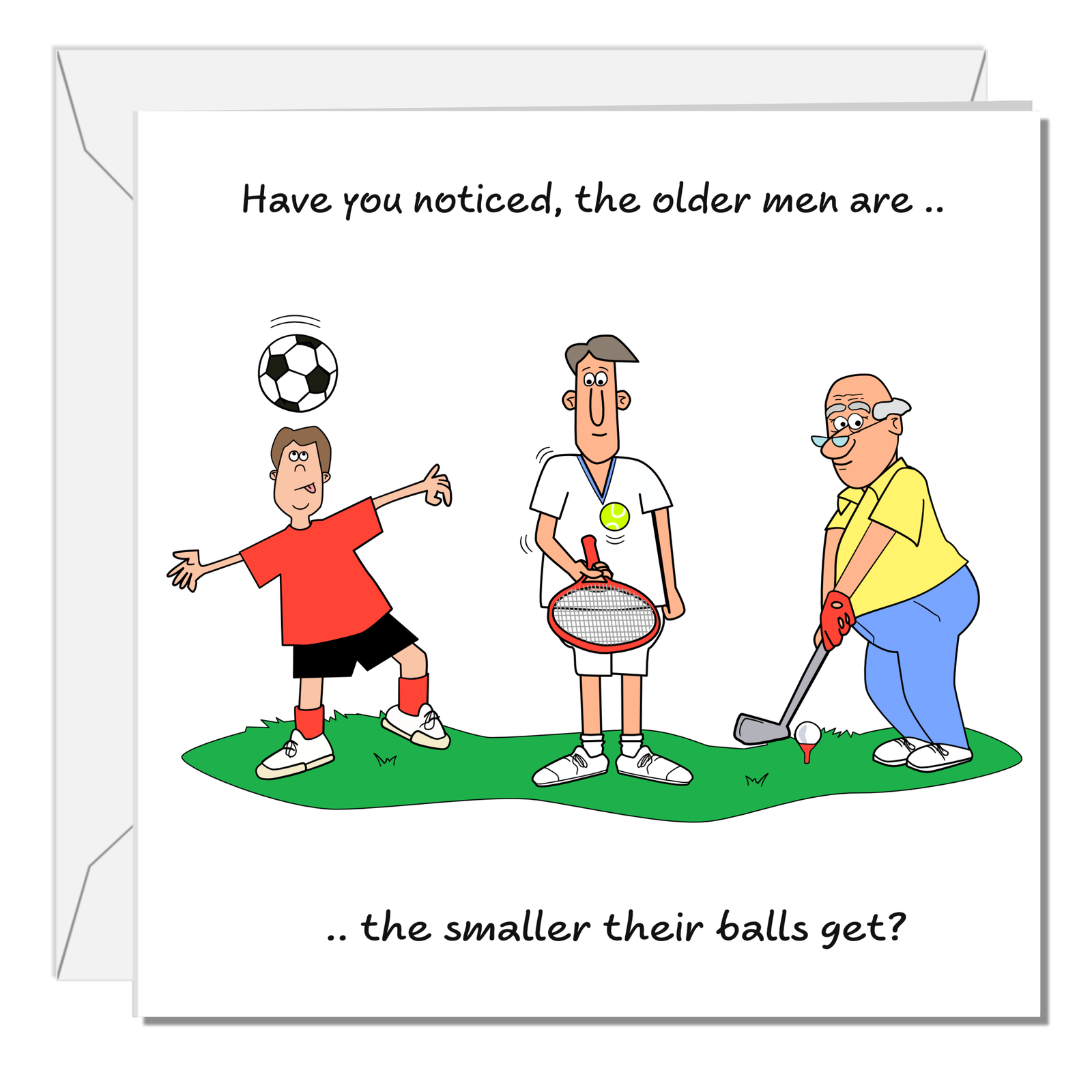 Funny Golf Birthday Card for Husband Dad Brother Son Male Friend Him 40th 50th 60th 70th