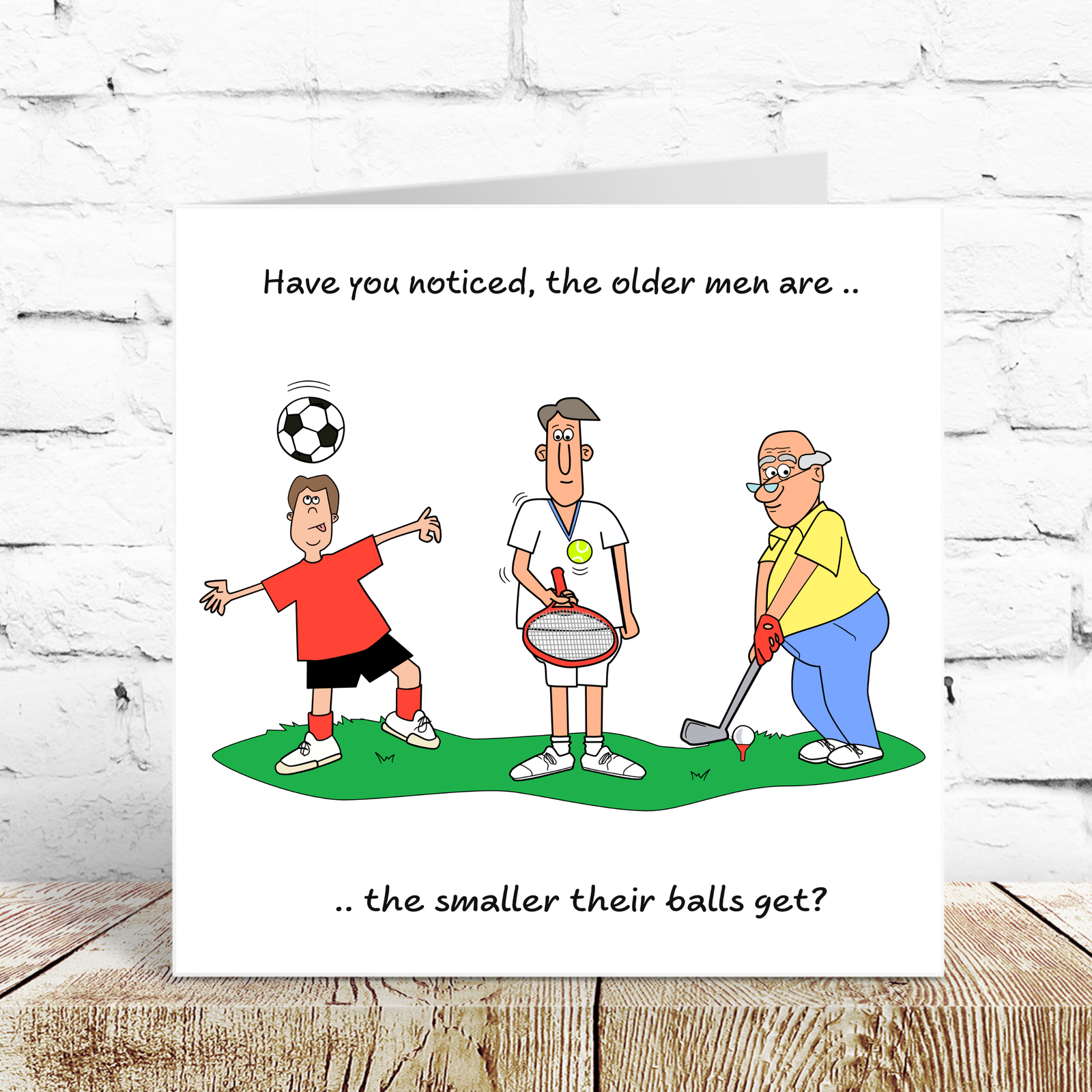 Funny Golf Birthday Card for Husband Dad Brother Son Male Friend Him 40th 50th 60th 70th