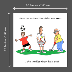 Funny Golf Birthday Card for Husband Dad Brother Son Male Friend Him 40th 50th 60th 70th