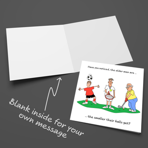 Funny Golf Birthday Card for Husband Dad Brother Son Male Friend Him 40th 50th 60th 70th