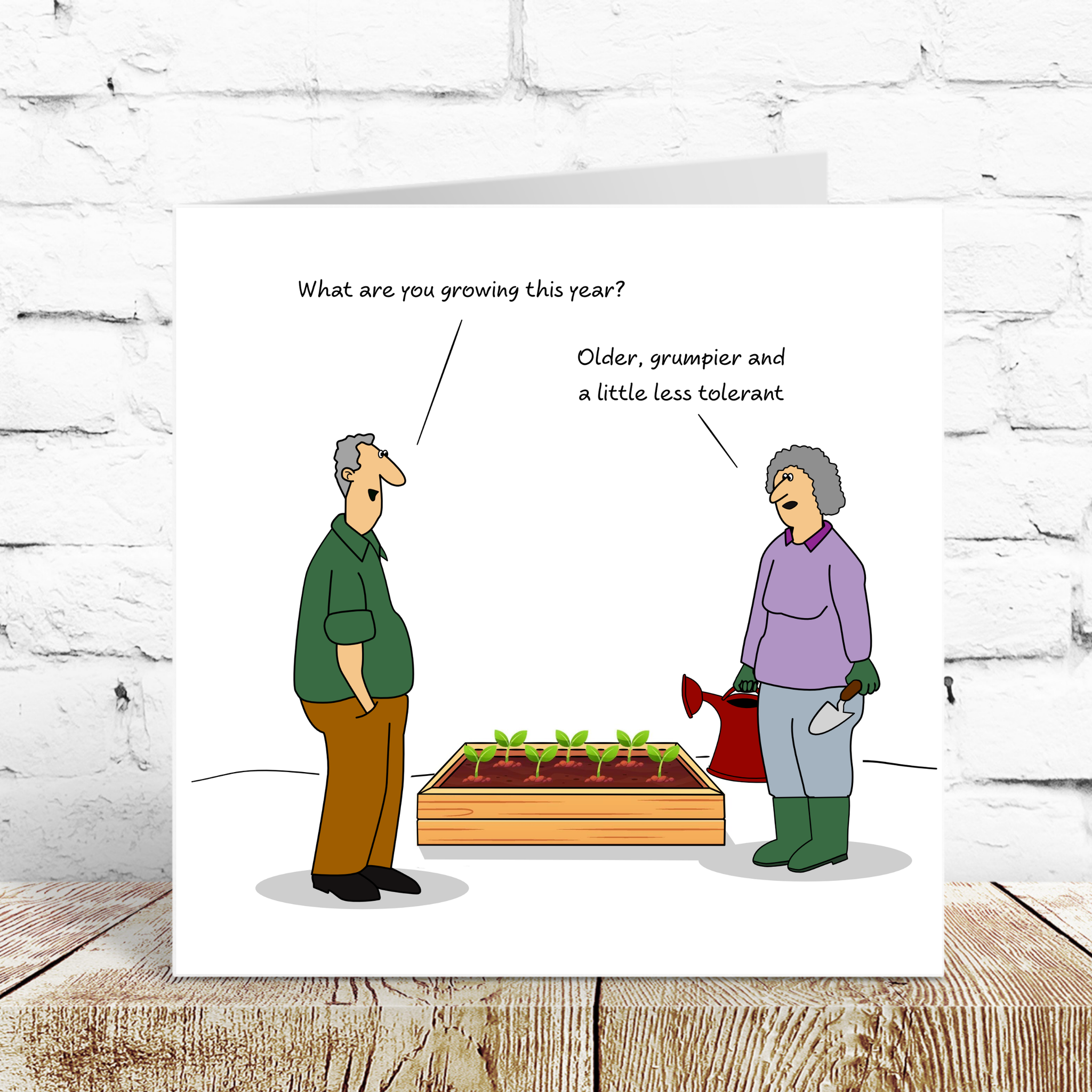 Funny Gardening Birthday Card | Floral Birthday Card - View #5