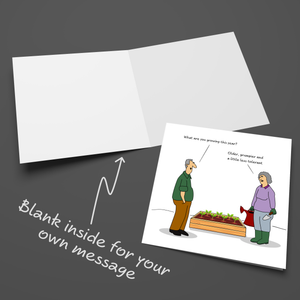Funny Gardening Birthday Card 50th 60th 70th 80th Wife Mum Granny Grandmother Sister Female Friend Old Age Ageing Funny Humour Fun Vegetables