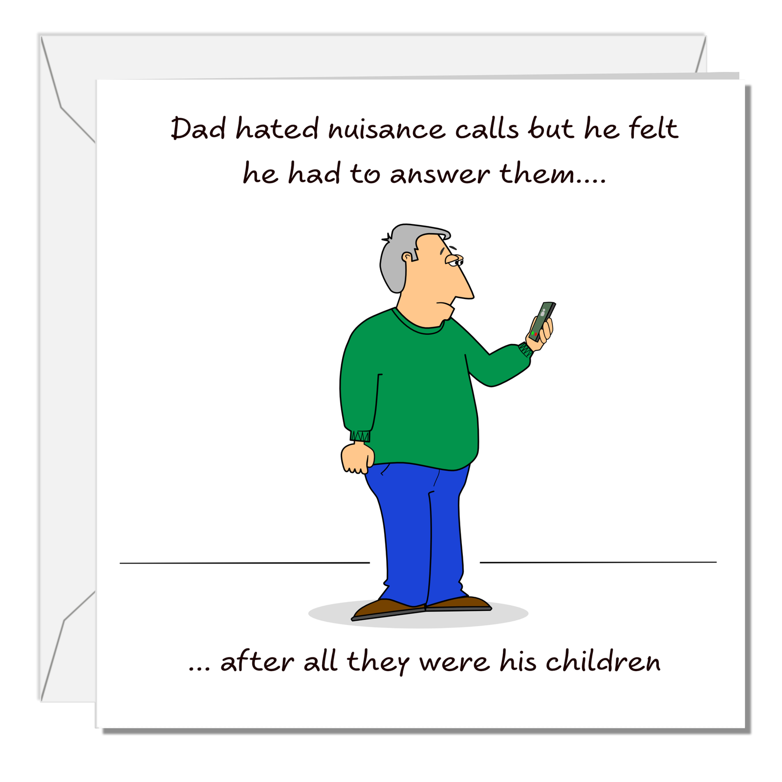 Funny Father's Day Card or Dad Birthday Card Cheeky Humorous Cartoon Joke Swizzoo