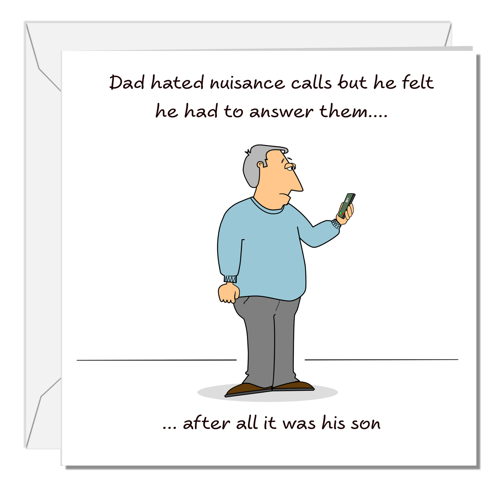 Funny Dad Birthday Card / Father's Day Card from his Son - Best Dad - Humour amusing