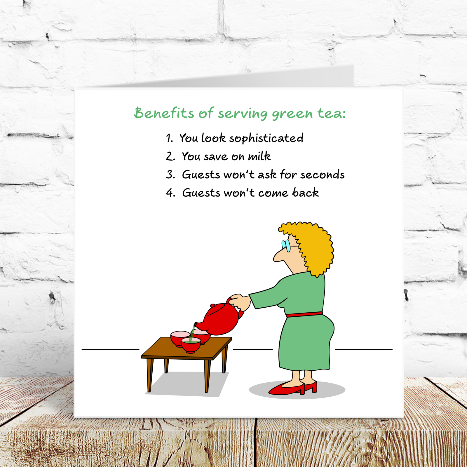Funny Tea Birthday Card 40th 50th 60th 70th 80th Wife Mum Granny Grandmother Sister Female Friend Old Age Ageing Humour