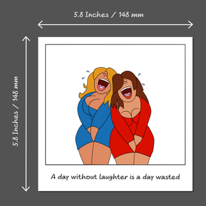 Funny Female Friend Birthday Card Humorous Bestie Birthday Card for Women Laughter Smiles Sister Auntie Mum Daughter Her