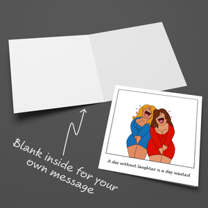 Funny Female Friend Birthday Card Humorous Bestie Birthday Card for Women Laughter Smiles Sister Auntie Mum Daughter Her