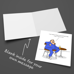 Funny Birthday Card for Husband Dad Brother Son Male Friend Him Gym Exercise Gym 40th 50th
