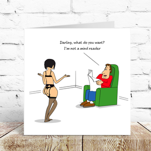 Funny Birthday Card Anniversary Valentines Day for Boyfriend Husband Naughty Cheeky Cute Sexy