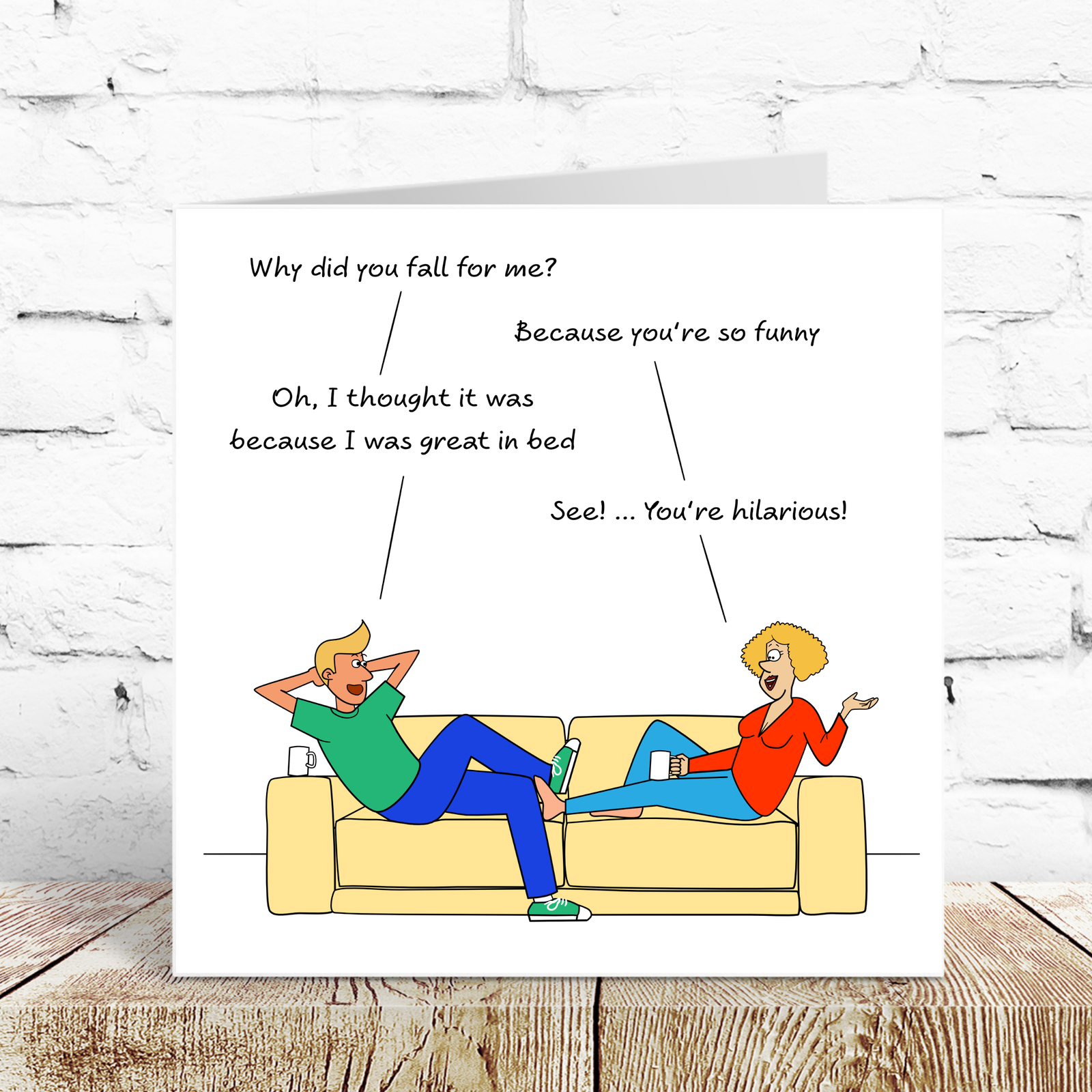 Funny Birthday Card Anniversary Valentines Day for Boyfriend Husband Naughty Cheeky Cute