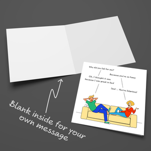 Funny Birthday Card Anniversary Valentines Day for Boyfriend Husband Naughty Cheeky Cute