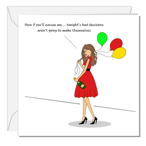 Funny Birthday Card Friendship Female Girl Friend Mum Humorous Party Cheeky BFF SWIZZOO
