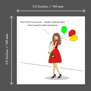 Funny Birthday Card Friendship Female Girl Friend Mum Humorous Party Cheeky BFF SWIZZOO