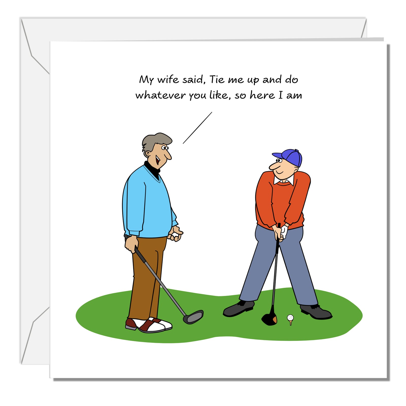 Funny Golf Birthday Card for Husband Dad Boyfriend Brother Son Male Friend Him 30th 40th 50th