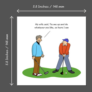 Funny Golf Birthday Card for Husband Dad Boyfriend Brother Son Male Friend Him 30th 40th 50th