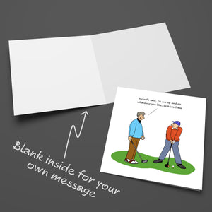 Funny Golf Birthday Card for Husband Dad Boyfriend Brother Son Male Friend Him 30th 40th 50th
