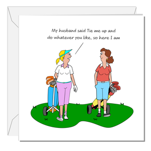 Funny Golf Birthday Card for Wife Mum Girlfriend Sister Daughter Female Friend Her 30th 40th 50th