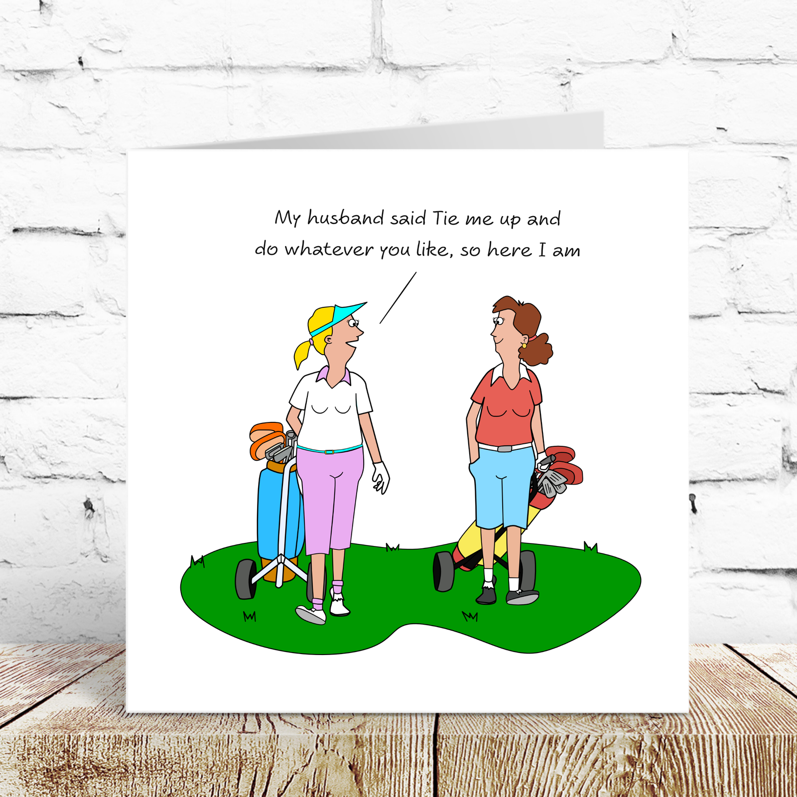 Funny Golf Birthday Card for Wife Mum Girlfriend Sister Daughter Female Friend Her 30th 40th 50th
