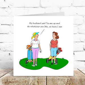 Funny Golf Birthday Card for Wife Mum Girlfriend Sister Daughter Female Friend Her 30th 40th 50th