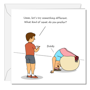 Funny Gym Birthday Card - Pilates Crossfit Yoga - Mum Wife Girlfriend Sister Daughter Girl Friend Female Her Cheeky Joke