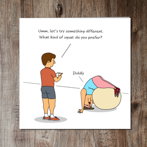 Funny Gym Birthday Card - Pilates Crossfit Yoga - Mum Wife Girlfriend Sister Daughter Girl Friend Female Her Cheeky Joke