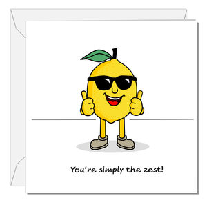 Funny Simply the Best Card Birthday Valentine's Day Anniversary Exam Card Girlfriend Boyfriend Wife Husband Son Daughter Lemon Zest
