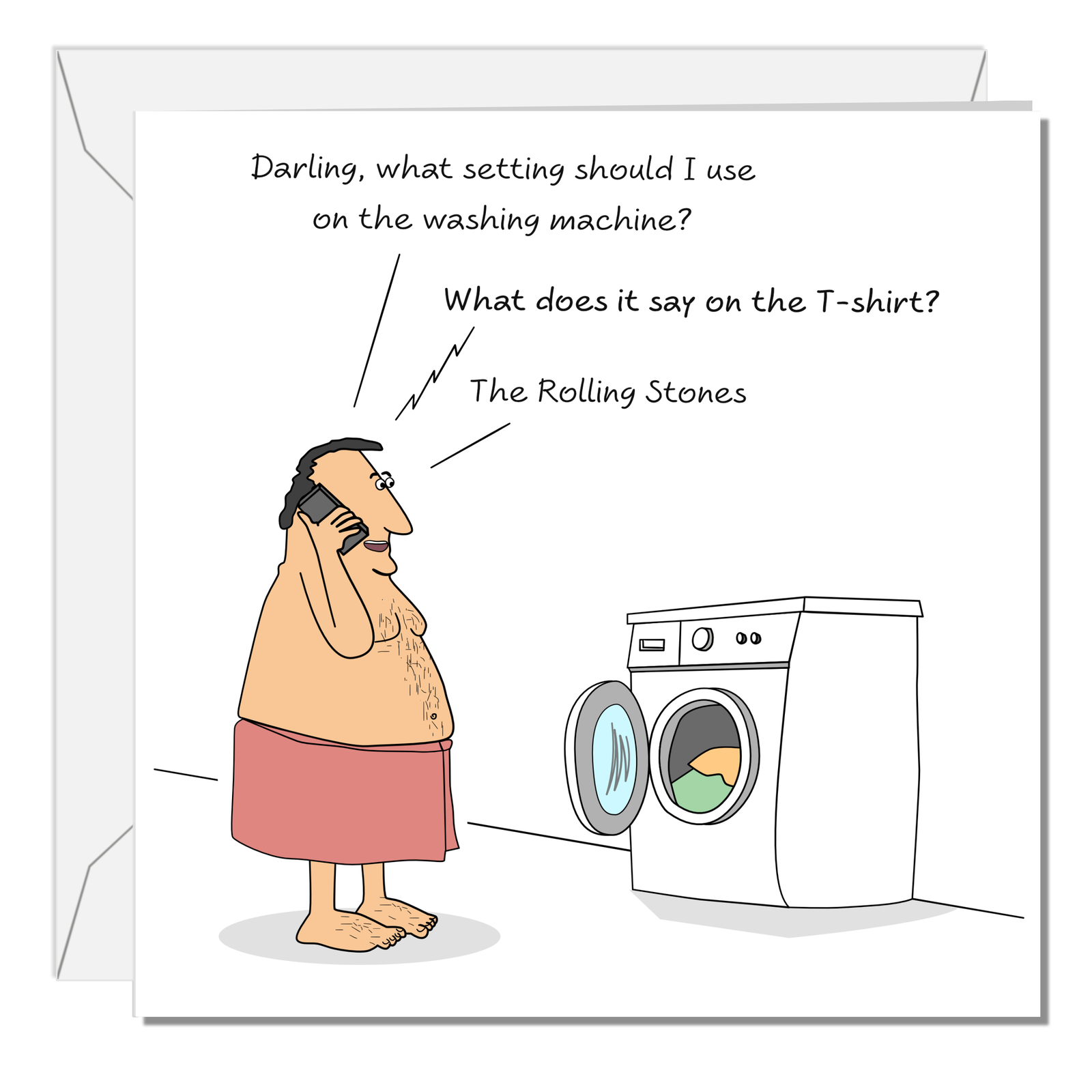 Funny Husband Birthday Card for Hopeless Dad Brother Son Male Friend Him 40th 50th 60th 70th