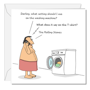 Funny Husband Birthday Card for Hopeless Dad Brother Son Male Friend Him 40th 50th 60th 70th