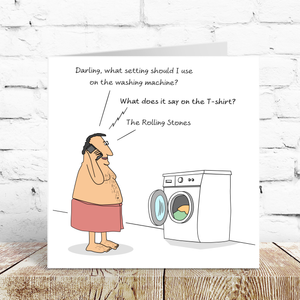 Funny Husband Birthday Card for Hopeless Dad Brother Son Male Friend Him 40th 50th 60th 70th