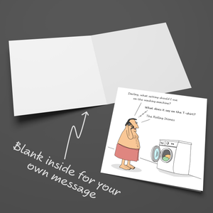 Funny Husband Birthday Card for Hopeless Dad Brother Son Male Friend Him 40th 50th 60th 70th