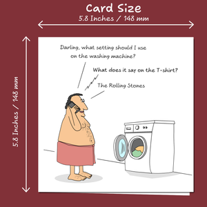 Funny Husband Birthday Card for Hopeless Dad Brother Son Male Friend Him 40th 50th 60th 70th