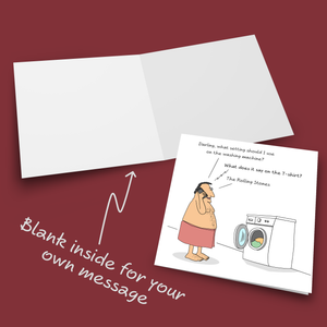 Funny Husband Birthday Card for Hopeless Dad Brother Son Male Friend Him 40th 50th 60th 70th
