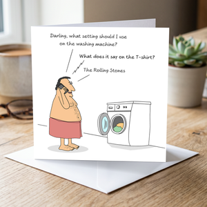 Funny Husband Birthday Card for Hopeless Dad Brother Son Male Friend Him 40th 50th 60th 70th