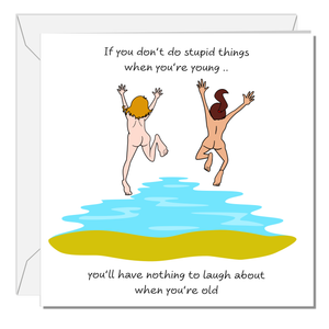 Funny Birthday Card Friendship Female Girl Friend Humorous Rude Naughty Cheeky BFF SWIZZOO (Copy)