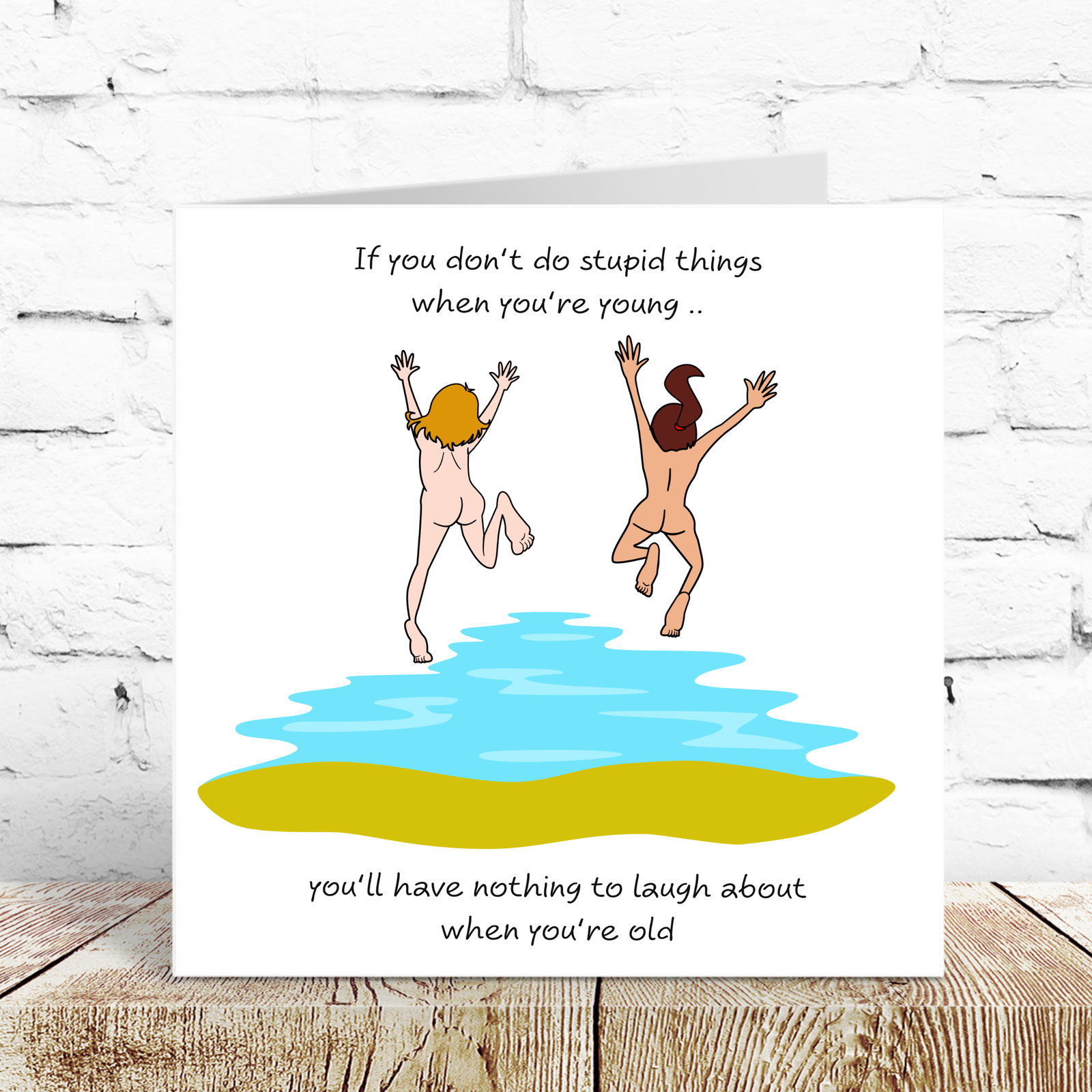 Funny Birthday Card Friendship Female Girl Friend Humorous Rude Naughty Cheeky BFF SWIZZOO (Copy)
