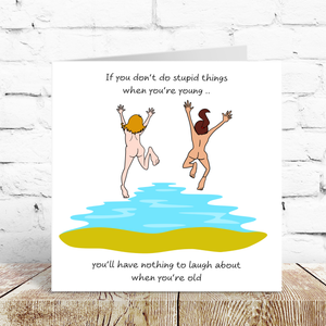 Funny Birthday Card Friendship Female Girl Friend Humorous Rude Naughty Cheeky BFF SWIZZOO (Copy)