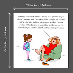 Funny Mum Birthday Card / Mother's Day Card - 80's and 90's Music - Humorous Humour