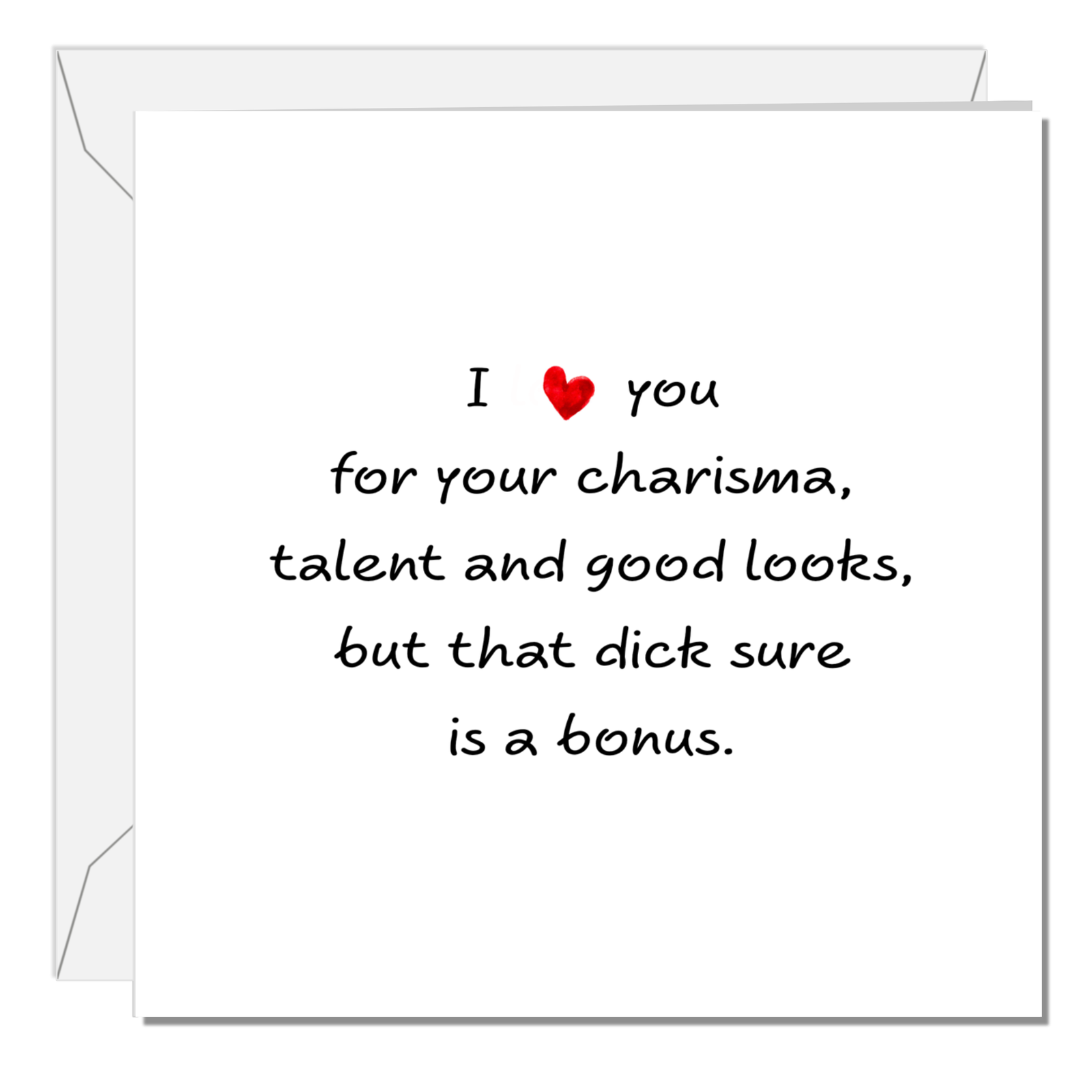 Funny Naughty Birthday Card, Valentines Day Card or Anniversary Card for Boyfriend or Husband Naughty Rude