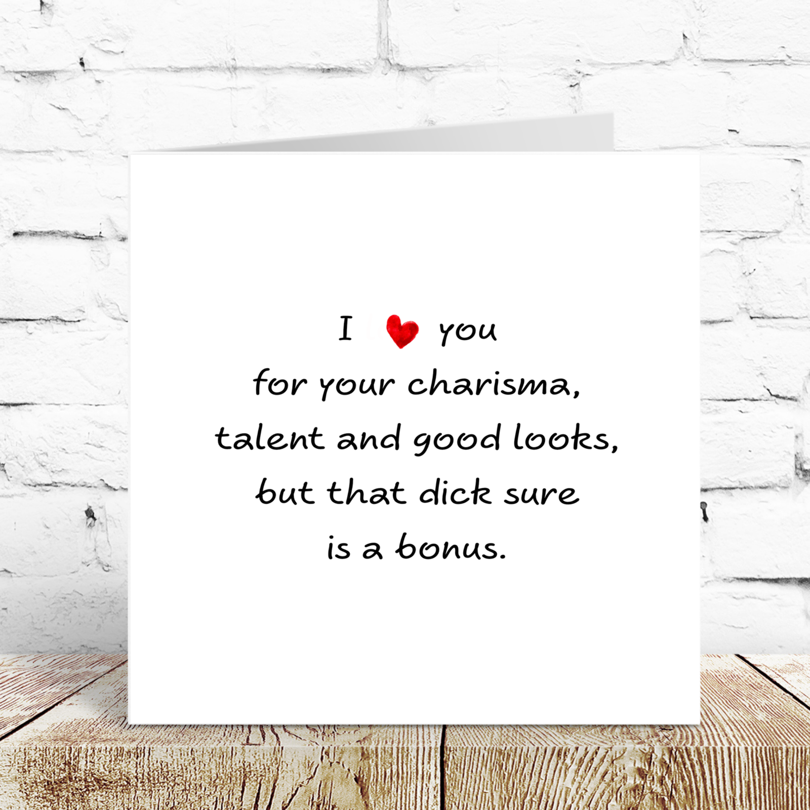 Funny Naughty Birthday Card, Valentines Day Card or Anniversary Card for Boyfriend or Husband Naughty Rude