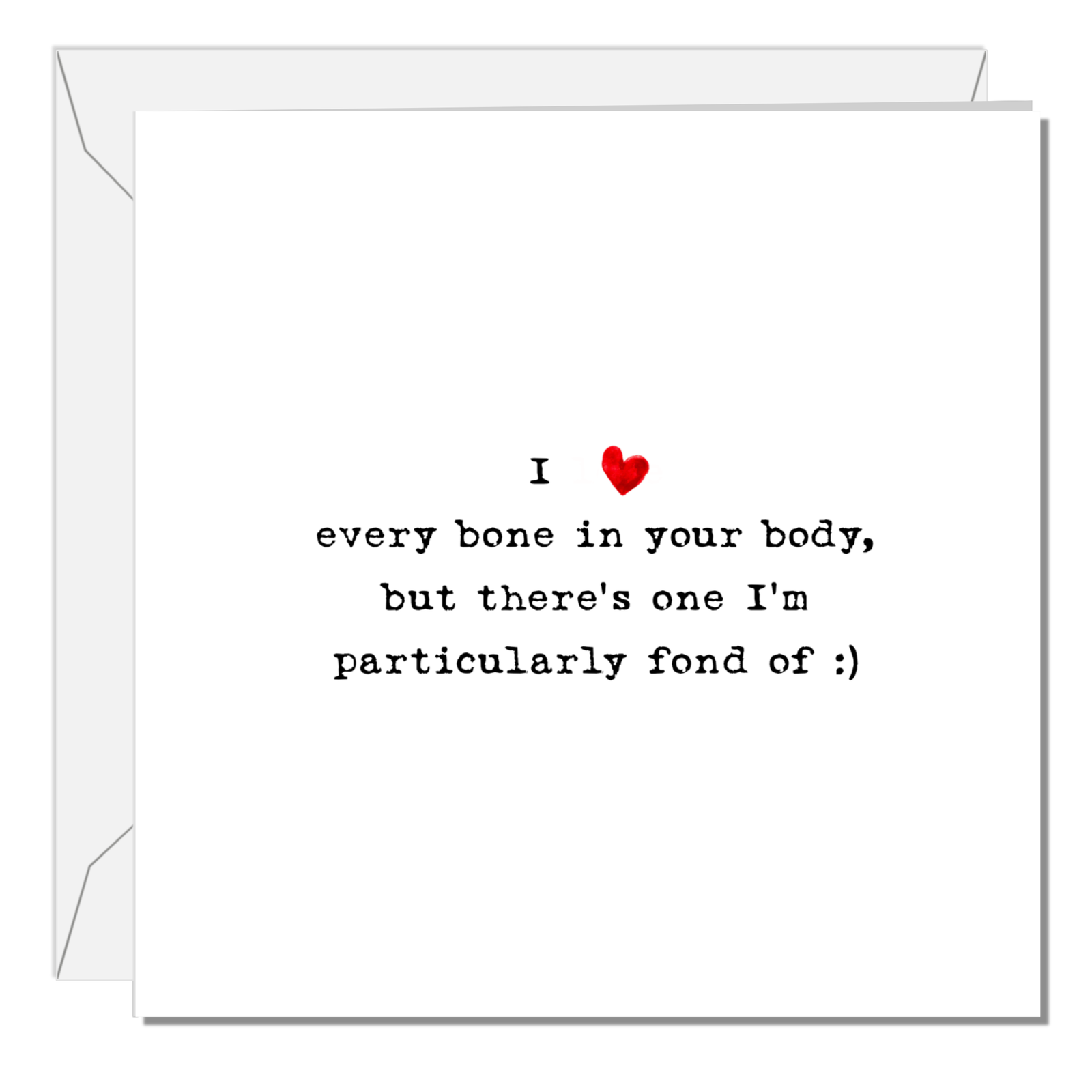 Naughty Birthday, Anniversary, Valentine's Day Card for boyfriend or husband. Funny cheeky card. Humorous adult rude risque love heart.