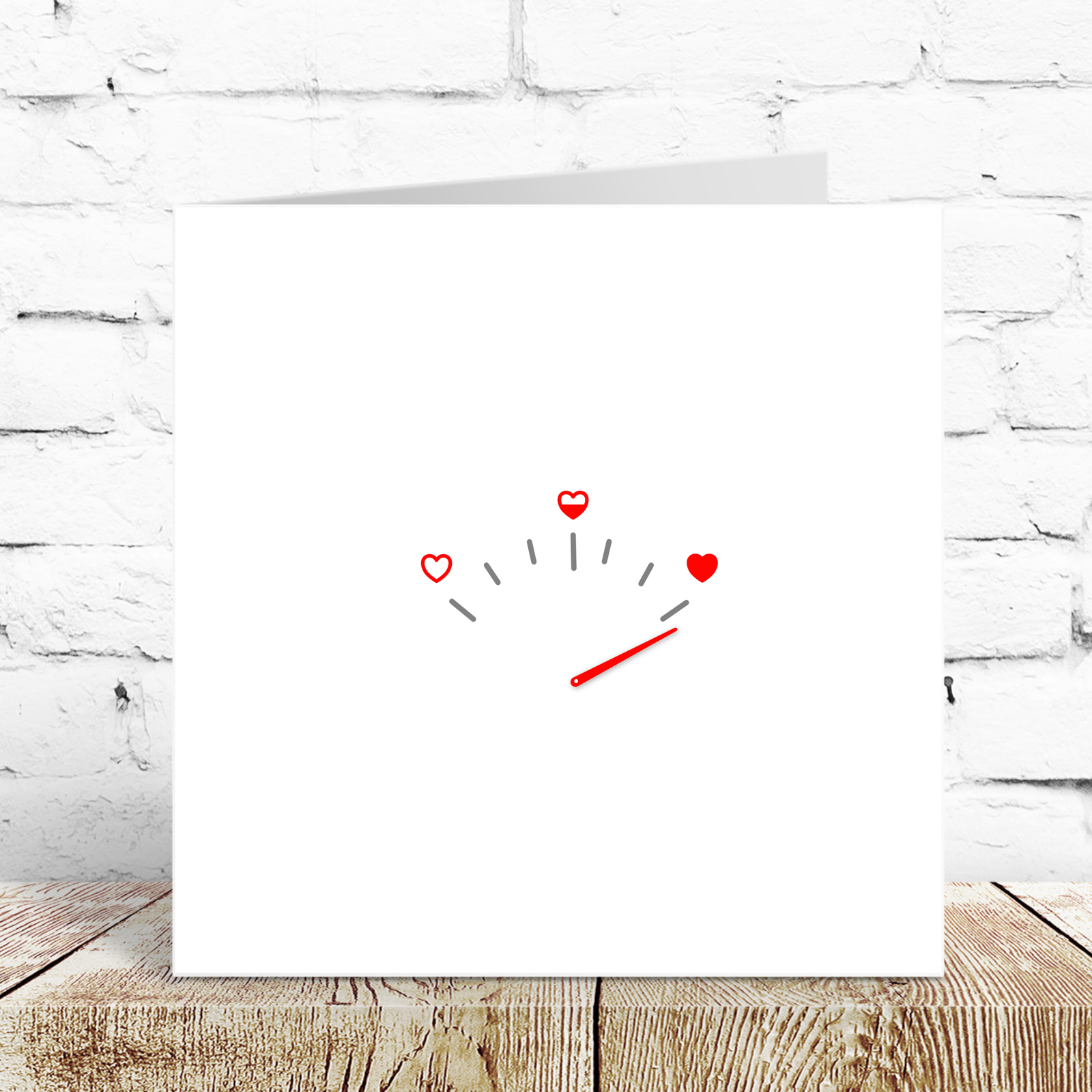 Love Valentines Day Card Anniversary Card Birthday Card Him Her I Love You Girlfriend Boyfriend Missing You Heart Minimal luxury