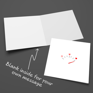 Love Valentines Day Card Anniversary Card Birthday Card Him Her I Love You Girlfriend Boyfriend Missing You Heart Minimal luxury