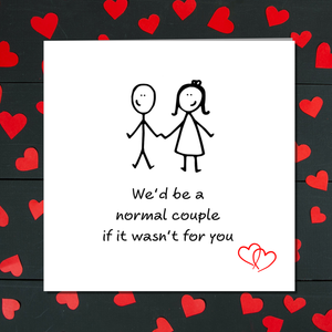 Funny Anniversary Card, Birthday Card or Valentine's Day card Him Her Girlfriend Boyfriend Husband Wife Humorous Odd Weird Nerdy Swizzoo