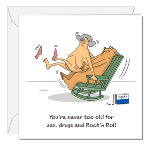 Funny Birthday Card 40th 50th 60th Valentines, Anniversary for Wife, Husband, Mum, Dad or friend. Love and support