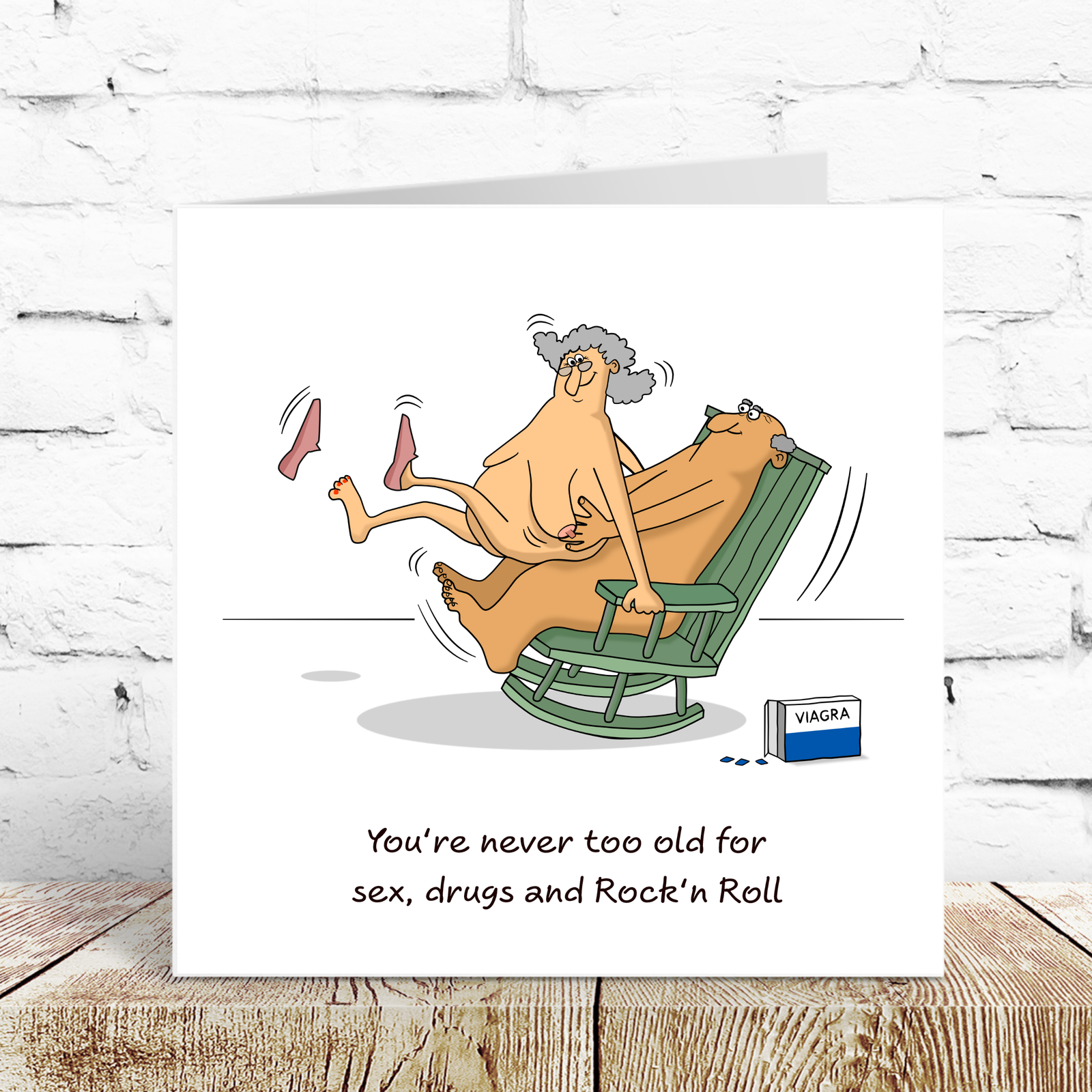 Funny Birthday Card 40th 50th 60th Valentines, Anniversary for Wife, Husband, Mum, Dad or friend. Love and support