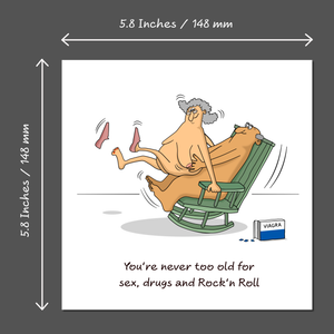 Funny Birthday Card 40th 50th 60th Valentines, Anniversary for Wife, Husband, Mum, Dad or friend. Love and support