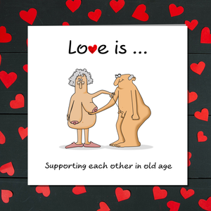 Funny Birthday Card 40th 50th 60th Valentines for Wife, Husband, Mum, Dad or friend. Love and support