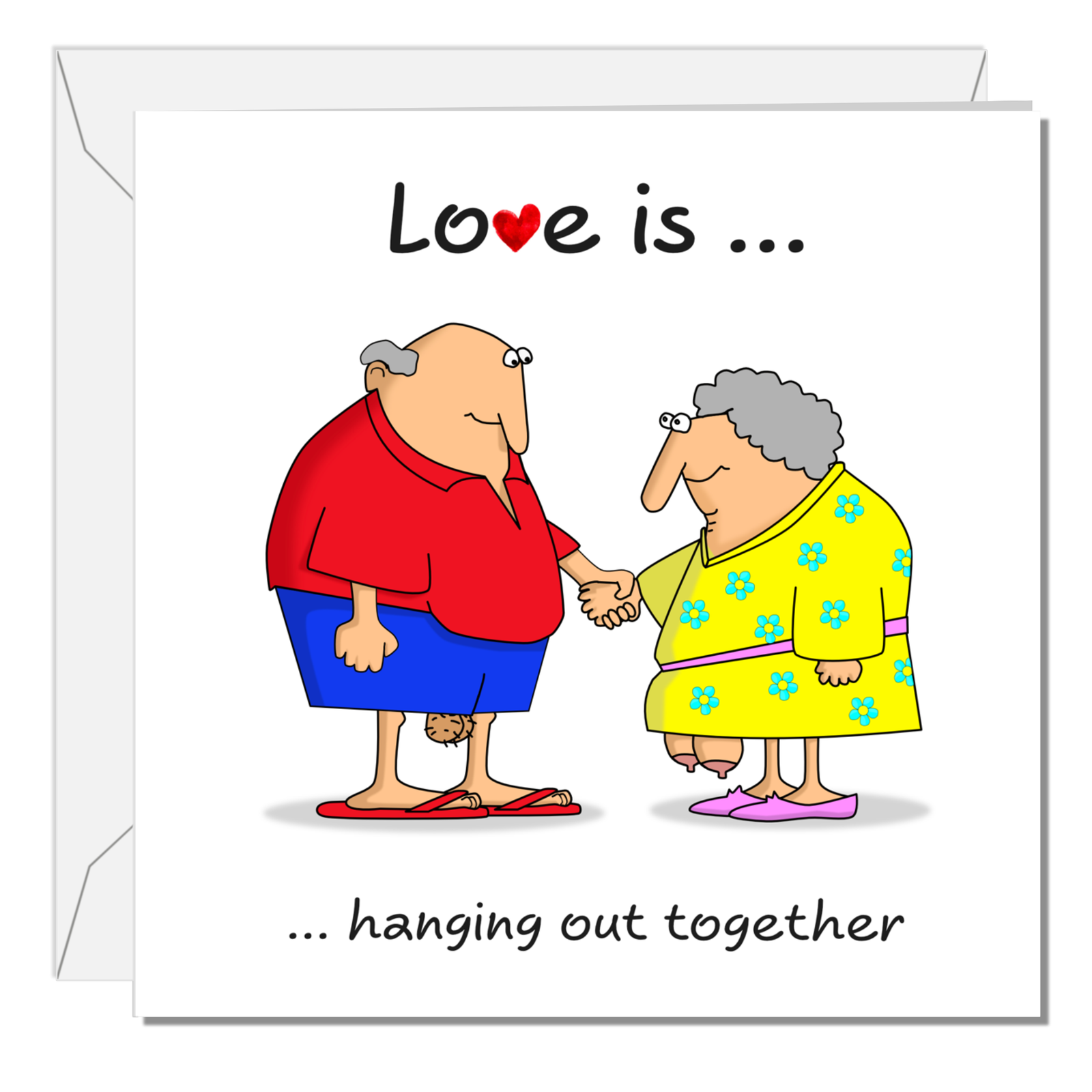 Rude Birthday Card 40th 50th 60th Valentines for Wife, Husband, Mum, Dad or friend. Hanging out. Funny humorous