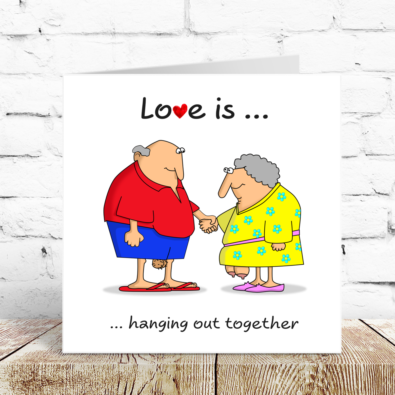 Rude Birthday Card 40th 50th 60th Valentines for Wife, Husband, Mum, Dad or friend. Hanging out. Funny humorous